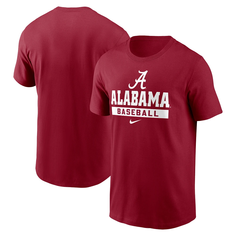 Men's Nike Crimson Alabama Tide Baseball T-Shirt