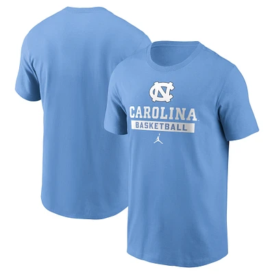 Men's Jordan Brand Carolina Blue North Tar Heels Basketball T-Shirt