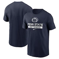 Men's Nike Navy Penn State Nittany Lions Softball T-Shirt