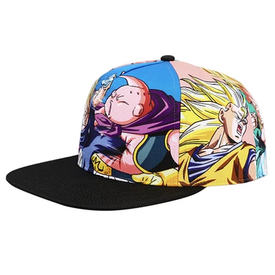 Adult Goku Dragon Ball Z Majin Buu Saga Snapback Baseball Hat