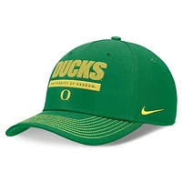 Unisex Nike Green Oregon Ducks 2024 Sideline Rise Adjustable Hat