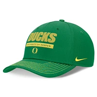 Unisex Nike Green Oregon Ducks 2024 Sideline Rise Adjustable Hat