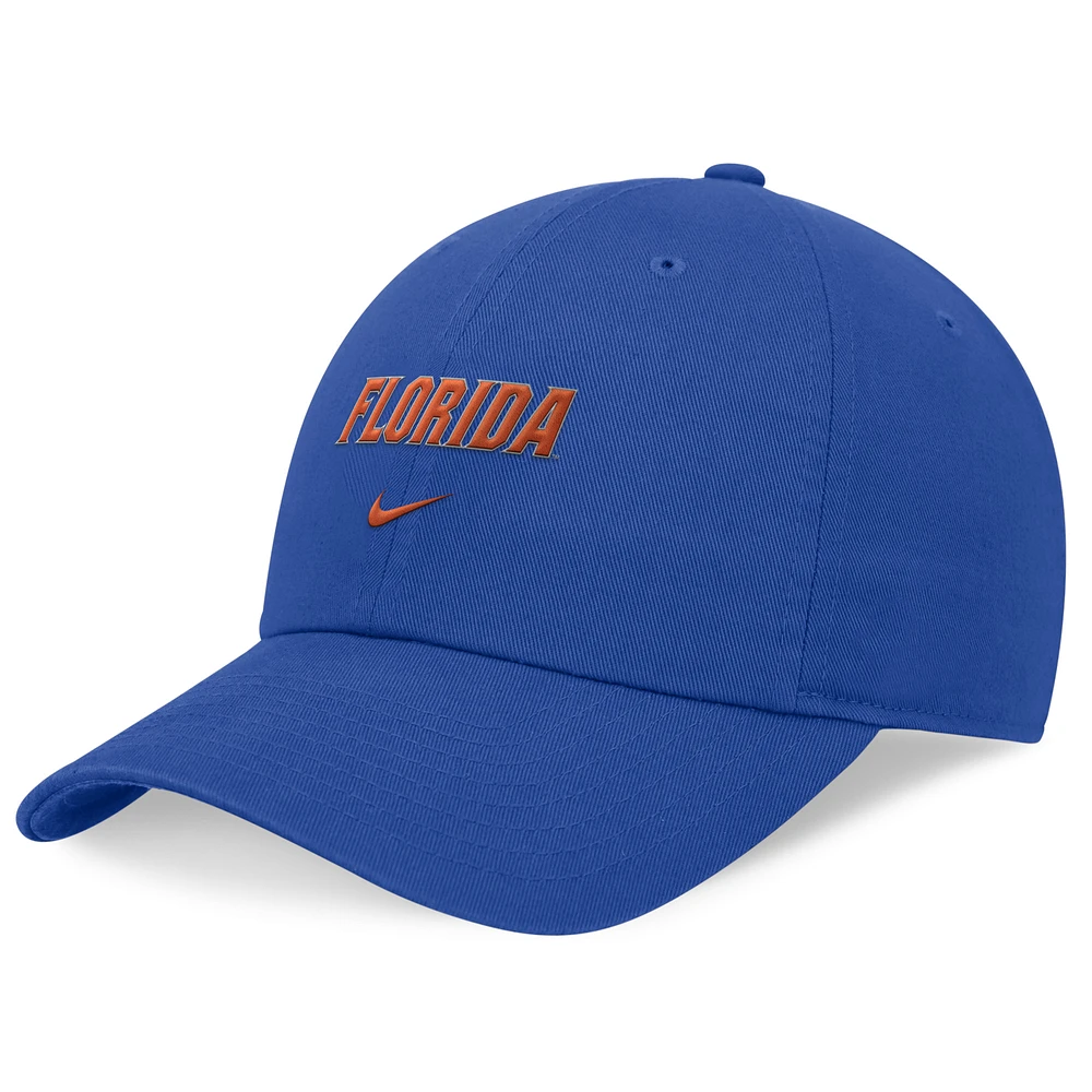 Unisex Nike Royal Florida Gators 2024 Sideline Club Adjustable Hat