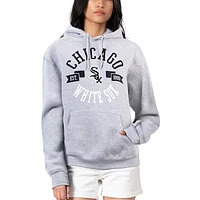 Women's G-III 4Her by Carl Banks Heather Gray Chicago White Sox City Graphic Pullover Hoodie
