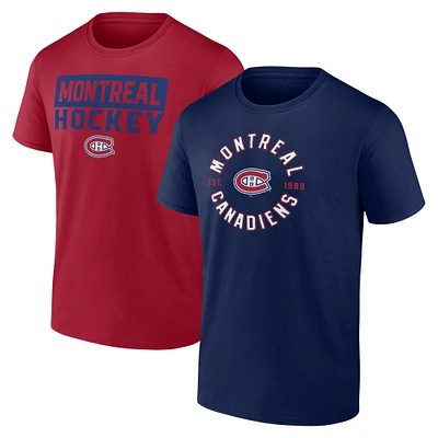 Men's Fanatics Montreal Canadiens Serve T-Shirt Combo Pack