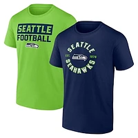 Men's Fanatics Seattle Seahawks Serve T-Shirt Combo Pack