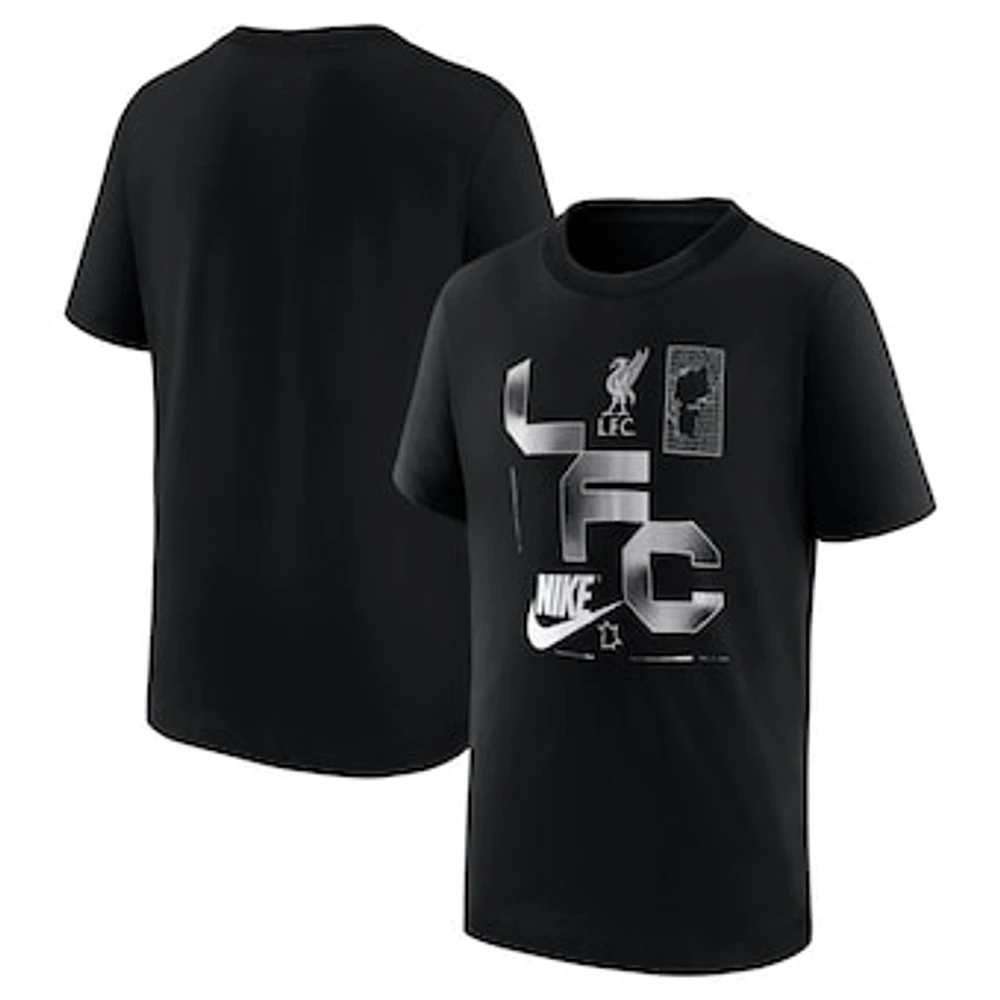 Youth Nike Black Liverpool Futura T-Shirt