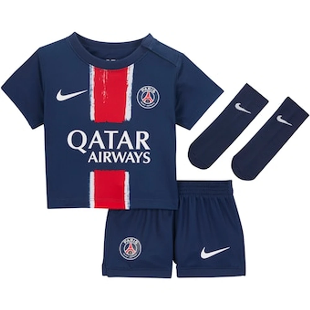 Infant Nike  Navy Paris Saint-Germain 2024/25 Home Replica Stadium Kit Set