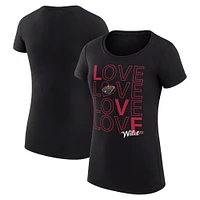 Women's G-III 4Her by Carl Banks Minnesota Wild Hockey Love Fitted T-Shirt