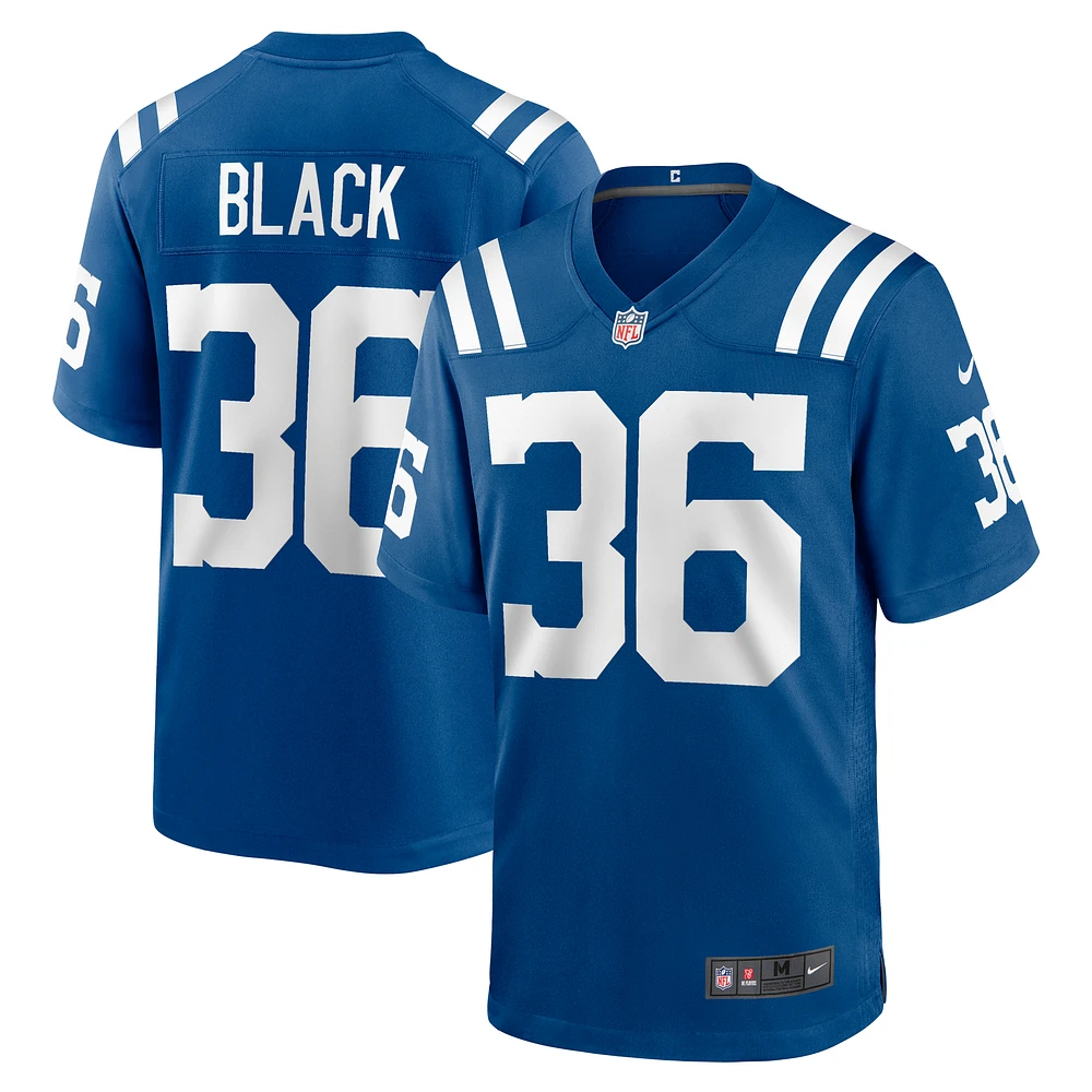 Men's Nike Henry Black  Royal Indianapolis Colts Team Game Jersey