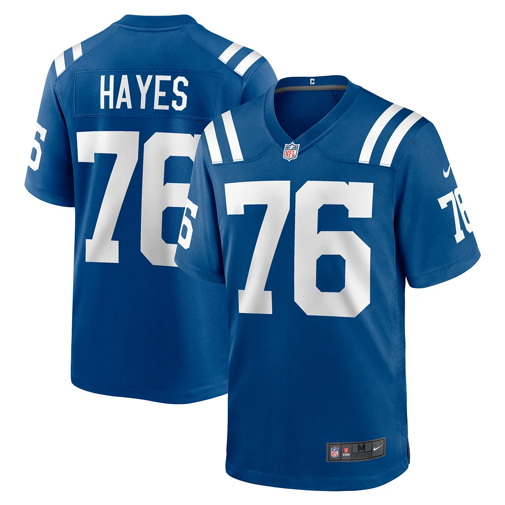 Men's Nike Ryan Hayes Royal Indianapolis Colts Team Game Jersey