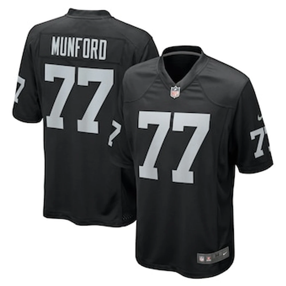 Men's Nike Thayer Munford Jr.  Black Las Vegas Raiders Team Game Jersey