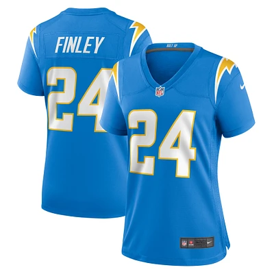 Women's Nike AJ Finley  Powder Blue Los Angeles Chargers Team Game Jersey