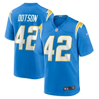 Men's Nike Elijah Dotson  Powder Blue Los Angeles Chargers Team Game Jersey