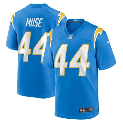 Men's Nike Tanner Muse  Powder Blue Los Angeles Chargers Team Game Jersey