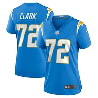 Women's Nike Jerrod Clark  Powder Blue Los Angeles Chargers Team Game Jersey