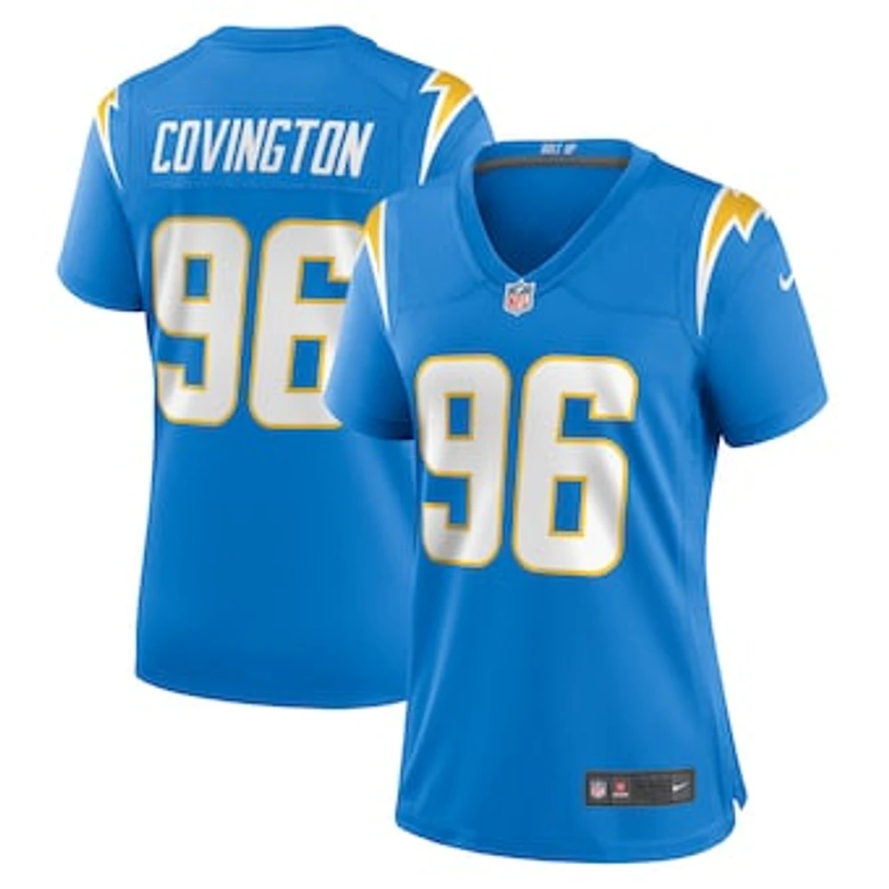 Women's Nike Christian Covington  Powder Blue Los Angeles Chargers Team Game Jersey