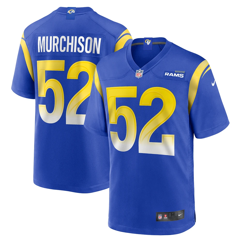 Men's Nike Larrell Murchison  Royal Los Angeles Rams Team Game Jersey