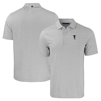 Men's Cutter & Buck  Gray/White Atlanta Falcons Throwback Forge Eco Double Stripe Stretch Recycled Polo