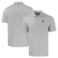 Men's Cutter & Buck  Gray/White Atlanta Falcons Throwback Forge Eco Double Stripe Stretch Recycled Polo