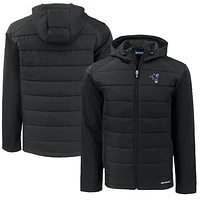 Men's Cutter & Buck  Black Indianapolis Colts Throwback Big Tall Evoke Hybrid Eco Softshell Recycled Full-Zip Hoodie