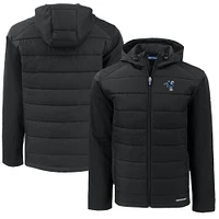 Men's Cutter & Buck  Black Indianapolis Colts Throwback Big Tall Evoke Hybrid Eco Softshell Recycled Full-Zip Hoodie