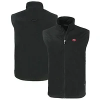 Men's Cutter & Buck San Francisco 49ers Throwback Big & Tall Charter Eco Full-Zip Vest