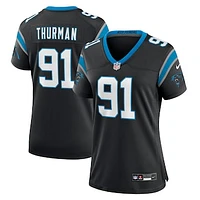 Women's Nike Nick Thurman  Black Carolina Panthers Team Game Jersey