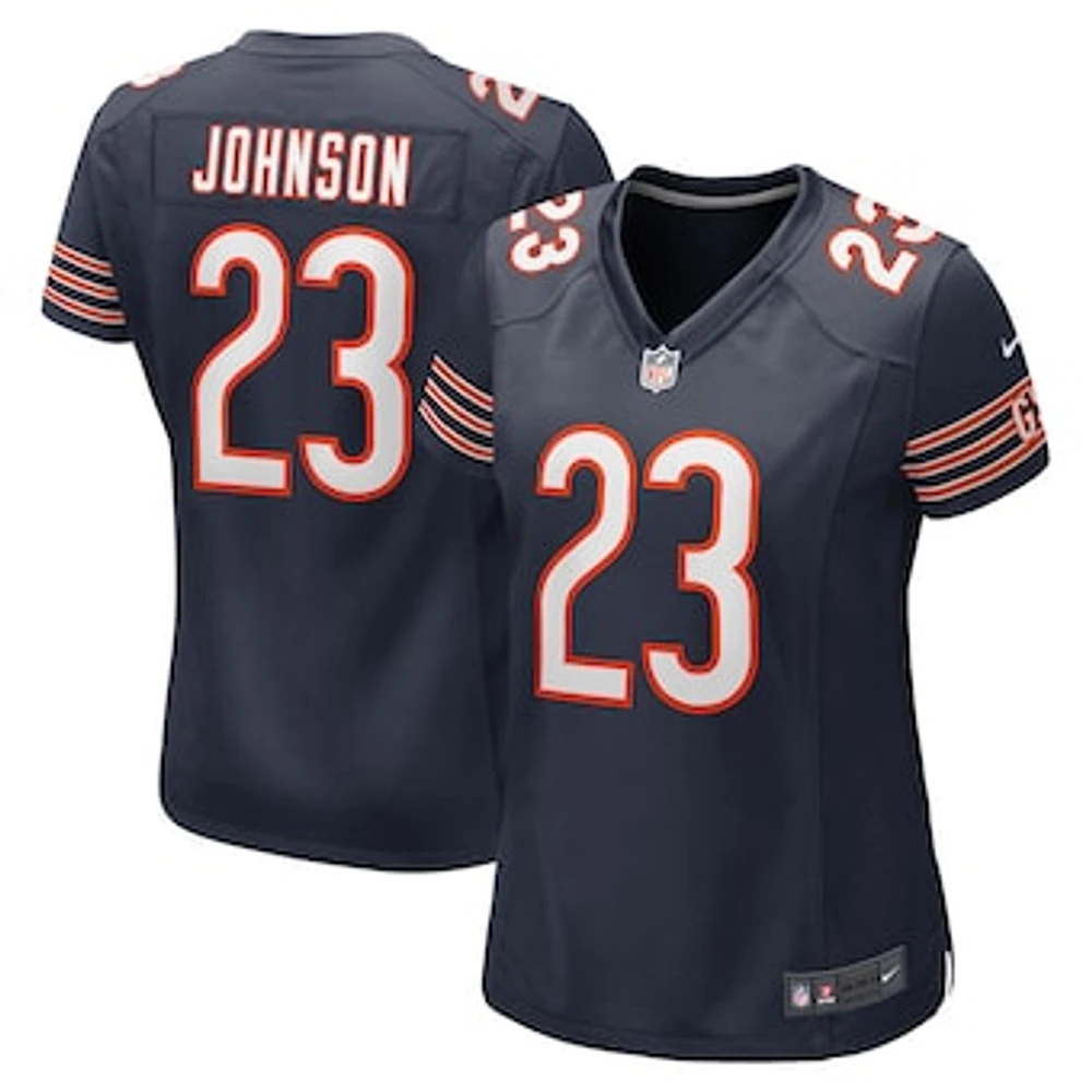 Women's Nike Roschon Johnson  Navy Chicago Bears Team Game Jersey