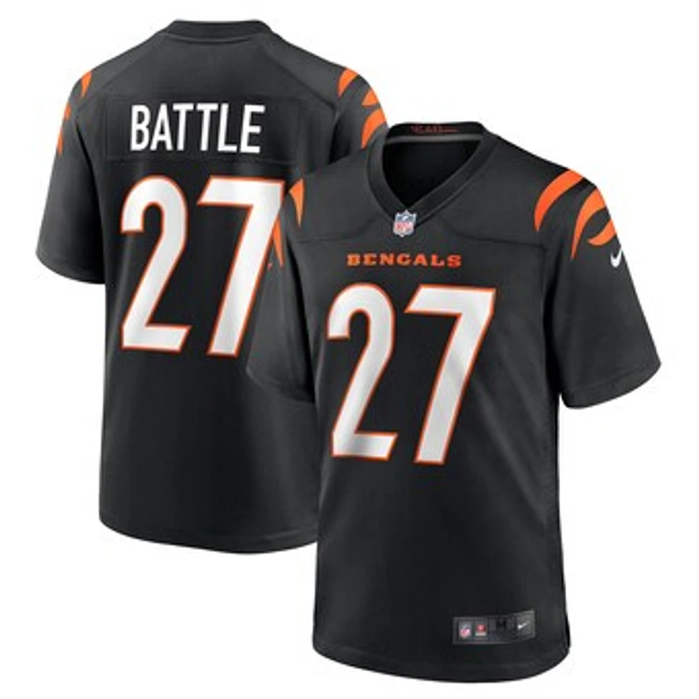 Men's Nike Jordan Battle  Black Cincinnati Bengals Team Game Jersey