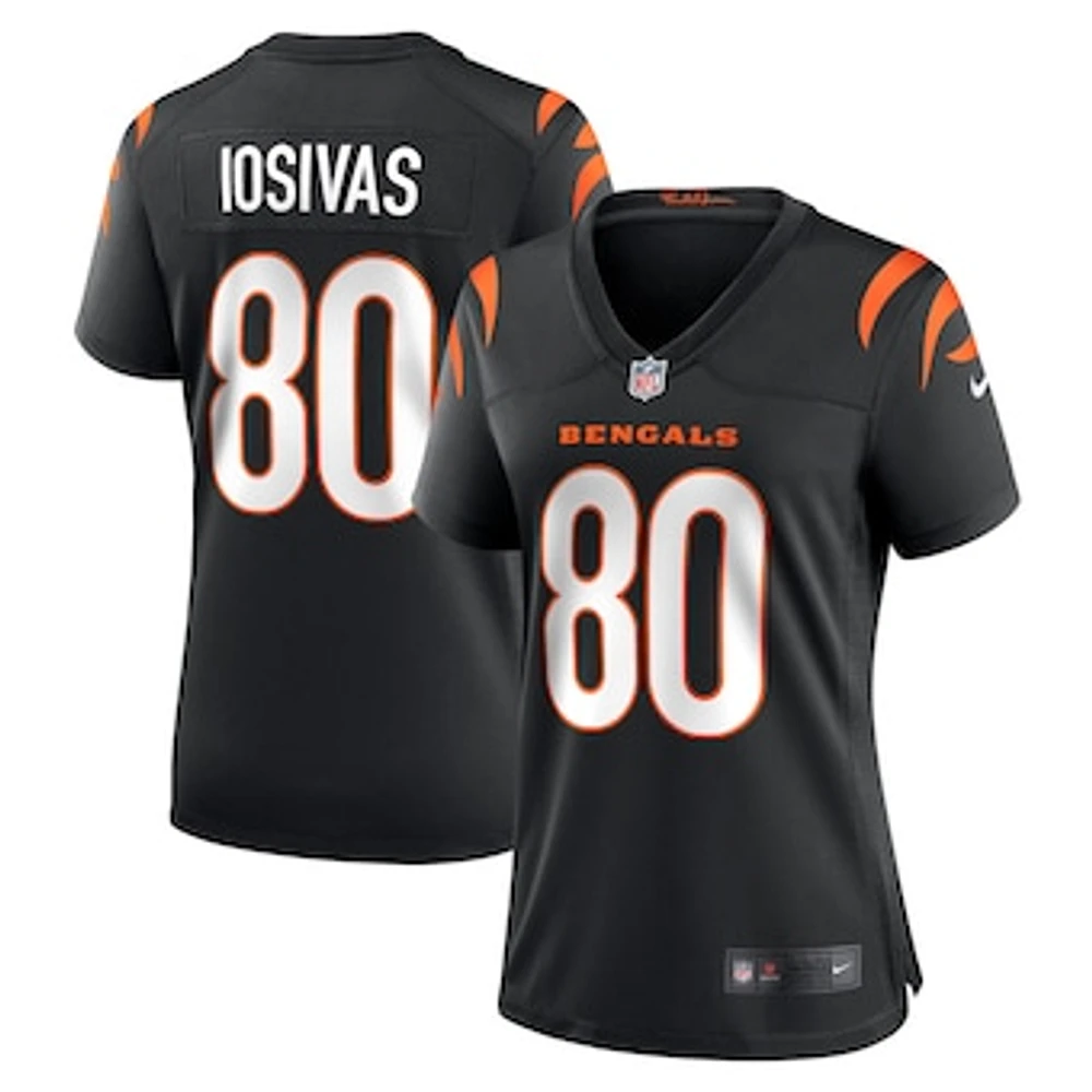 Women's Nike Andrei Iosivas  Black Cincinnati Bengals Team Game Jersey