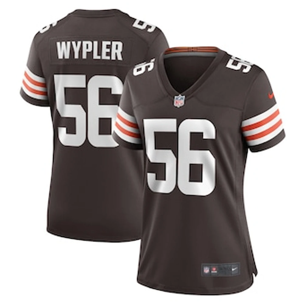 Women's Nike Luke Wypler  Brown Cleveland Browns Team Game Jersey