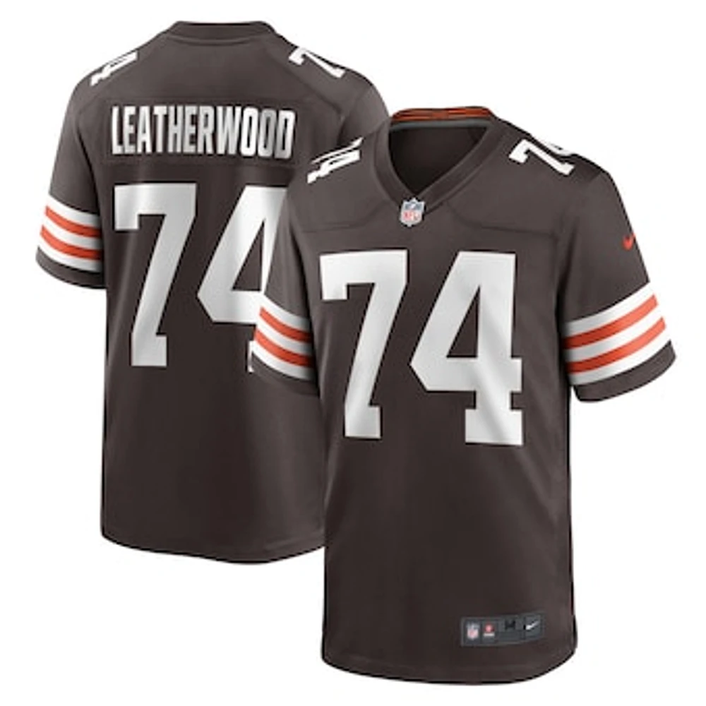 Men's Nike Alex Leatherwood  Brown Cleveland Browns Team Game Jersey