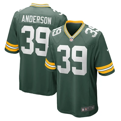 Men's Nike Zayne Anderson  Green Bay Packers Team Game Jersey