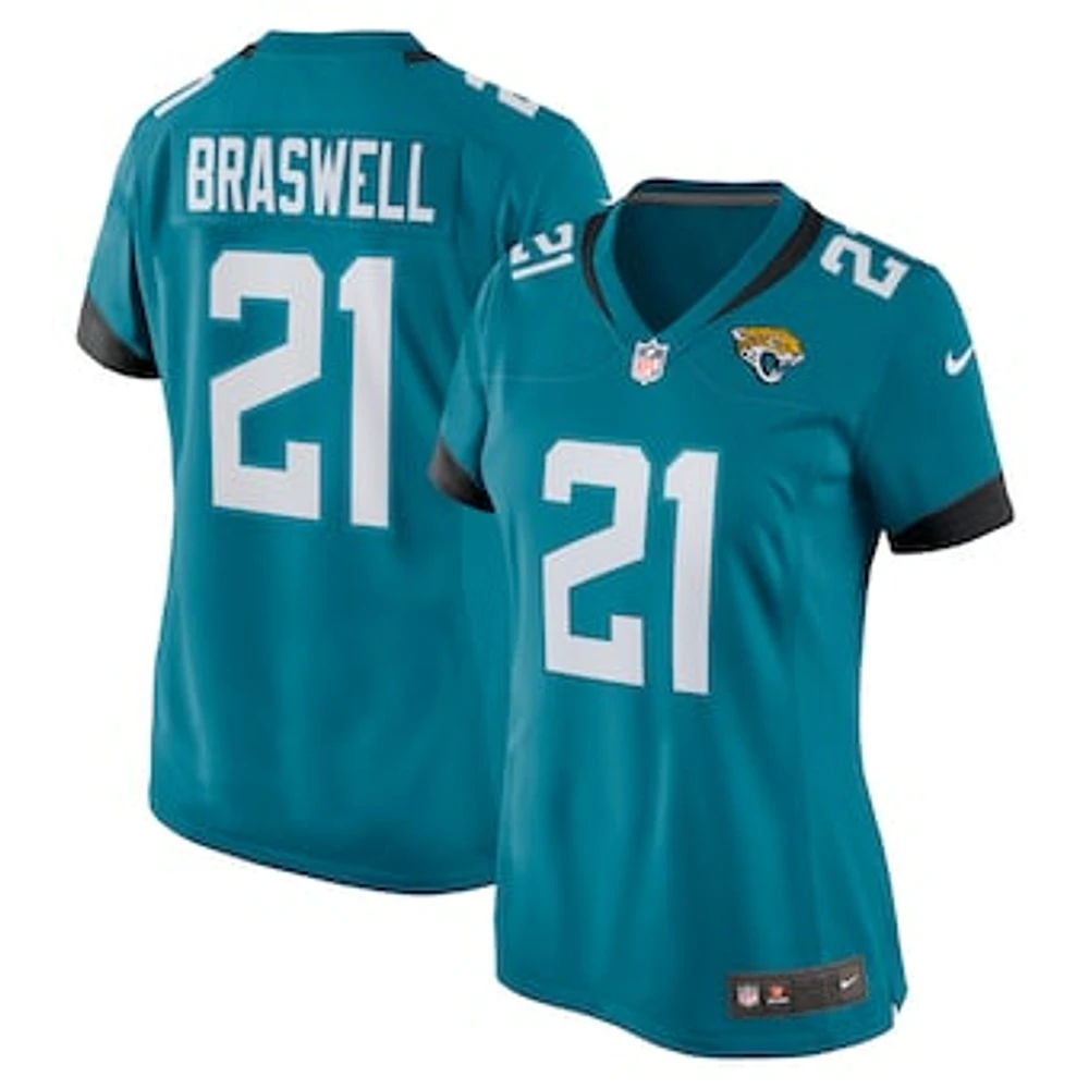 Women's Nike Christian Braswell  Teal Jacksonville Jaguars Team Game Jersey