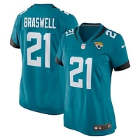 Women's Nike Christian Braswell  Teal Jacksonville Jaguars Team Game Jersey