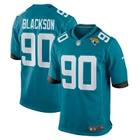 Men's Nike Angelo Blackson  Teal Jacksonville Jaguars Team Game Jersey