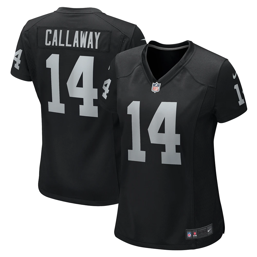 Women's Nike Marquez Callaway  Black Las Vegas Raiders Team Game Jersey