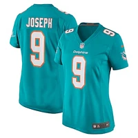 Women's Nike Kelvin Joseph  Aqua Miami Dolphins Team Game Jersey