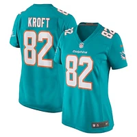 Women's Nike Tyler Kroft  Aqua Miami Dolphins Team Game Jersey