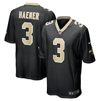 Men's Nike Jake Haener  Black New Orleans Saints Team Game Jersey