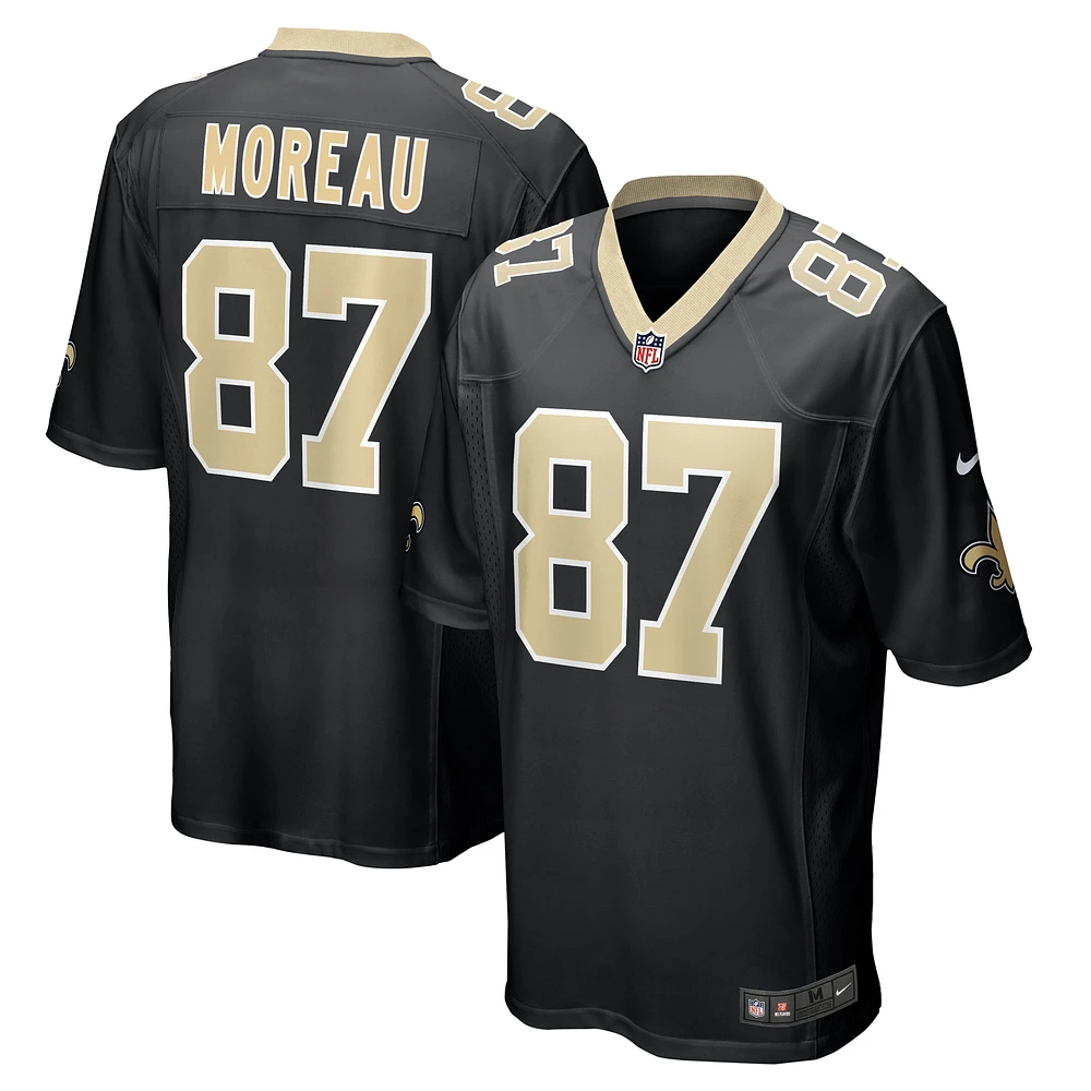 Men's Nike Foster Moreau  Black New Orleans Saints Team Game Jersey