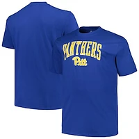 Men's Champion Royal Pitt Panthers Big & Tall Arch Over Logo T-Shirt