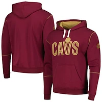 Unisex Wine Stadium Essentials Cleveland Cavaliers Monument Pullover Hoodie