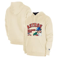 Men's New Era Cream Houston Astros Big League Chew Pullover Hoodie