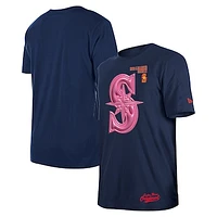 Men's New Era Navy Seattle Mariners Big League Chew T-Shirt