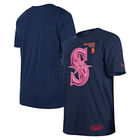 Men's New Era Navy Seattle Mariners Big League Chew T-Shirt