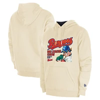 Men's New Era Cream Texas Rangers Big League Chew Pullover Hoodie