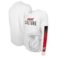 Unisex Stadium Essentials White Miami Heat 2023/24 City Edition Scoreboard Long Sleeve T-Shirt