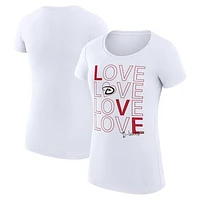 Women's G-III 4Her by Carl Banks Arizona Diamondbacks Love Graphic Team Fitted T-Shirt